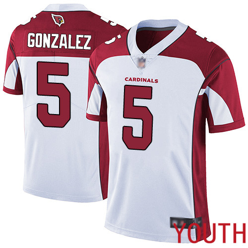 Arizona Cardinals Limited White Youth Zane Gonzalez Road Jersey NFL Football #5 Vapor Untouchable->women nfl jersey->Women Jersey
